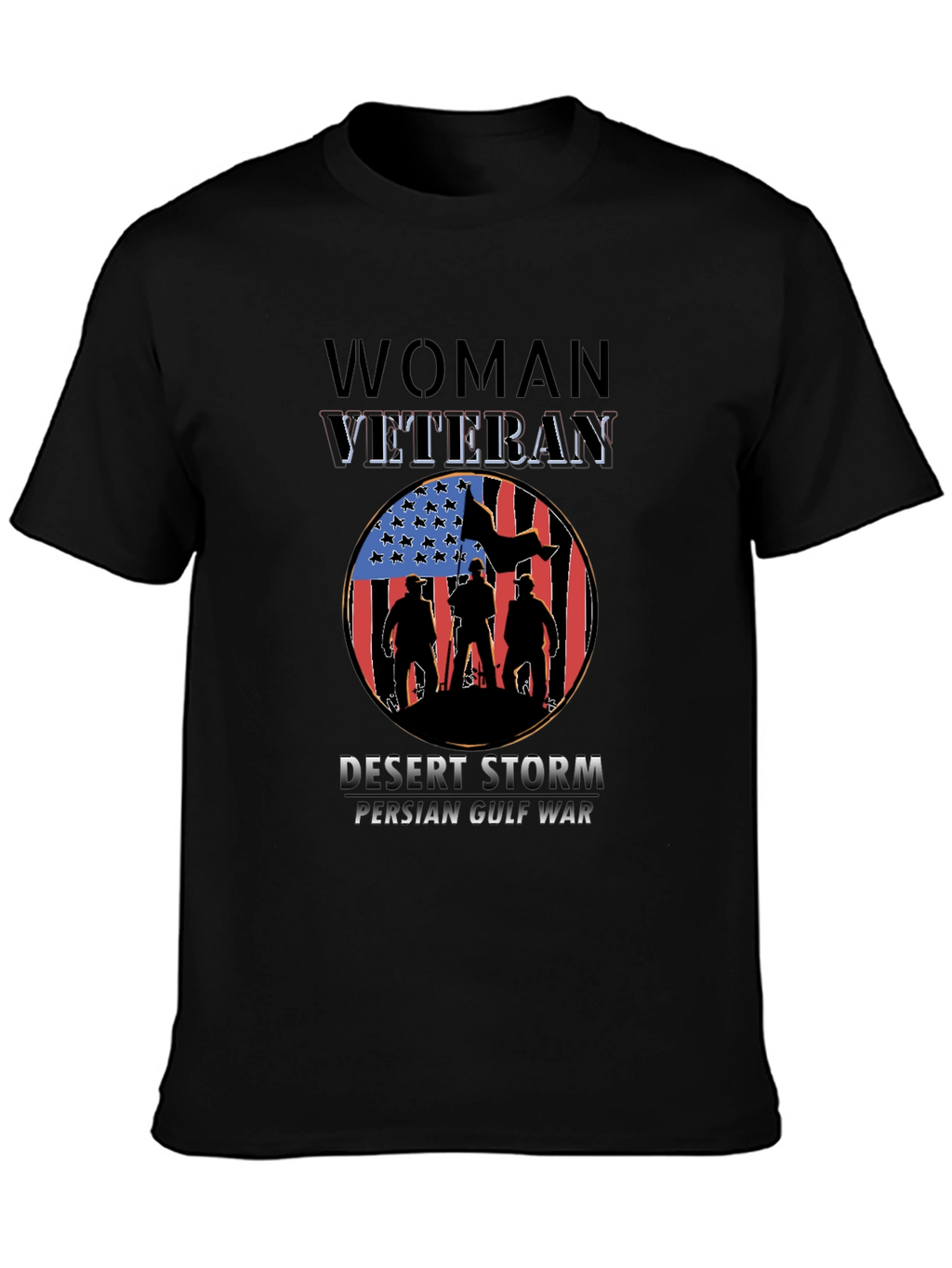 Woman Veteran Desert Storm Persian Gulf War T-Shirt