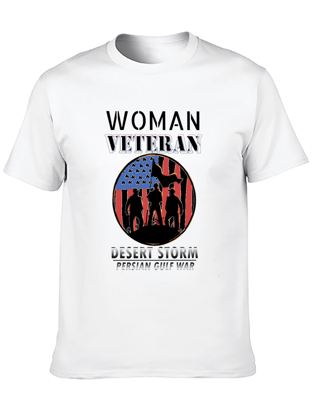 Woman Veteran Desert Storm Persian Gulf War T-Shirt