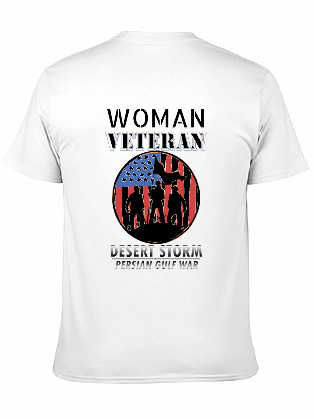 Woman Veteran Desert Storm Persian Gulf War T-Shirt