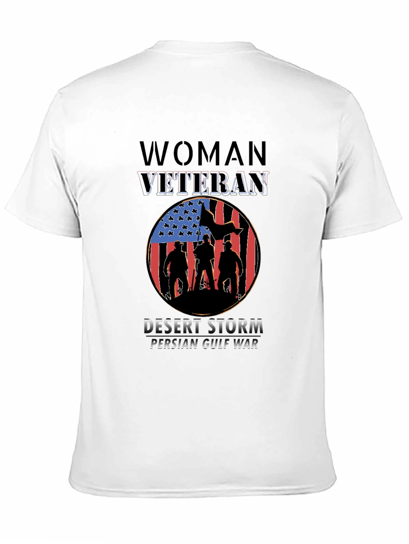 Woman Veteran Desert Storm Persian Gulf War T-Shirt