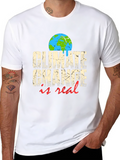 Climate Change is Real Graphic T-Shirt