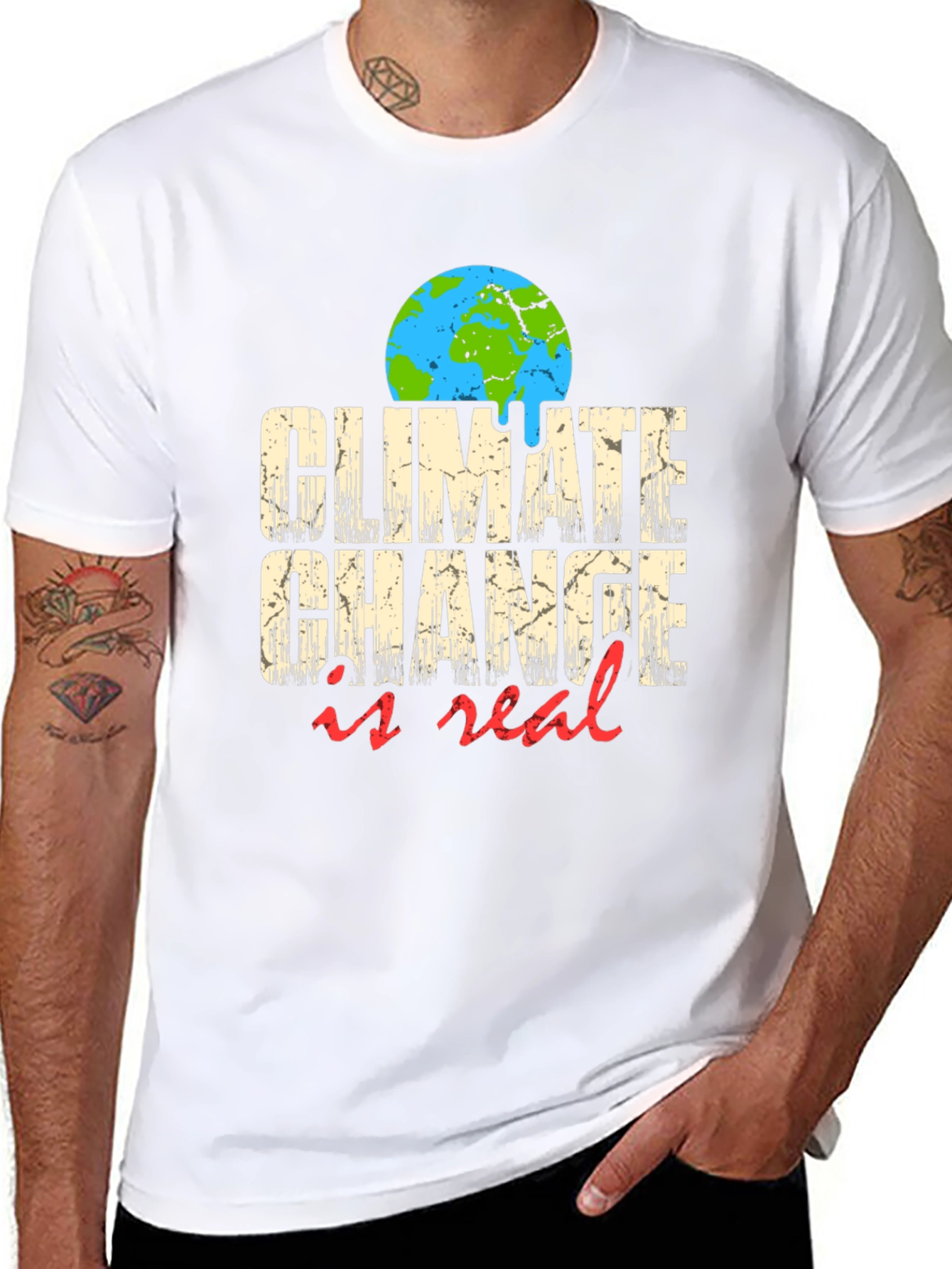 Climate Change is Real Graphic T-Shirt
