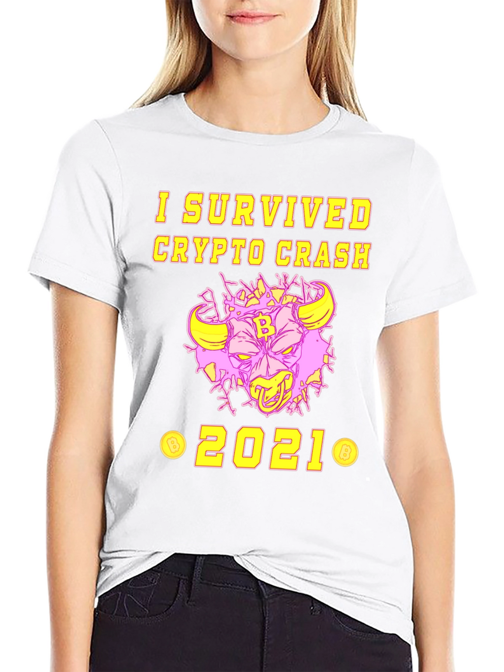 I Survived Crypto Crash 2021 Graphic Tee