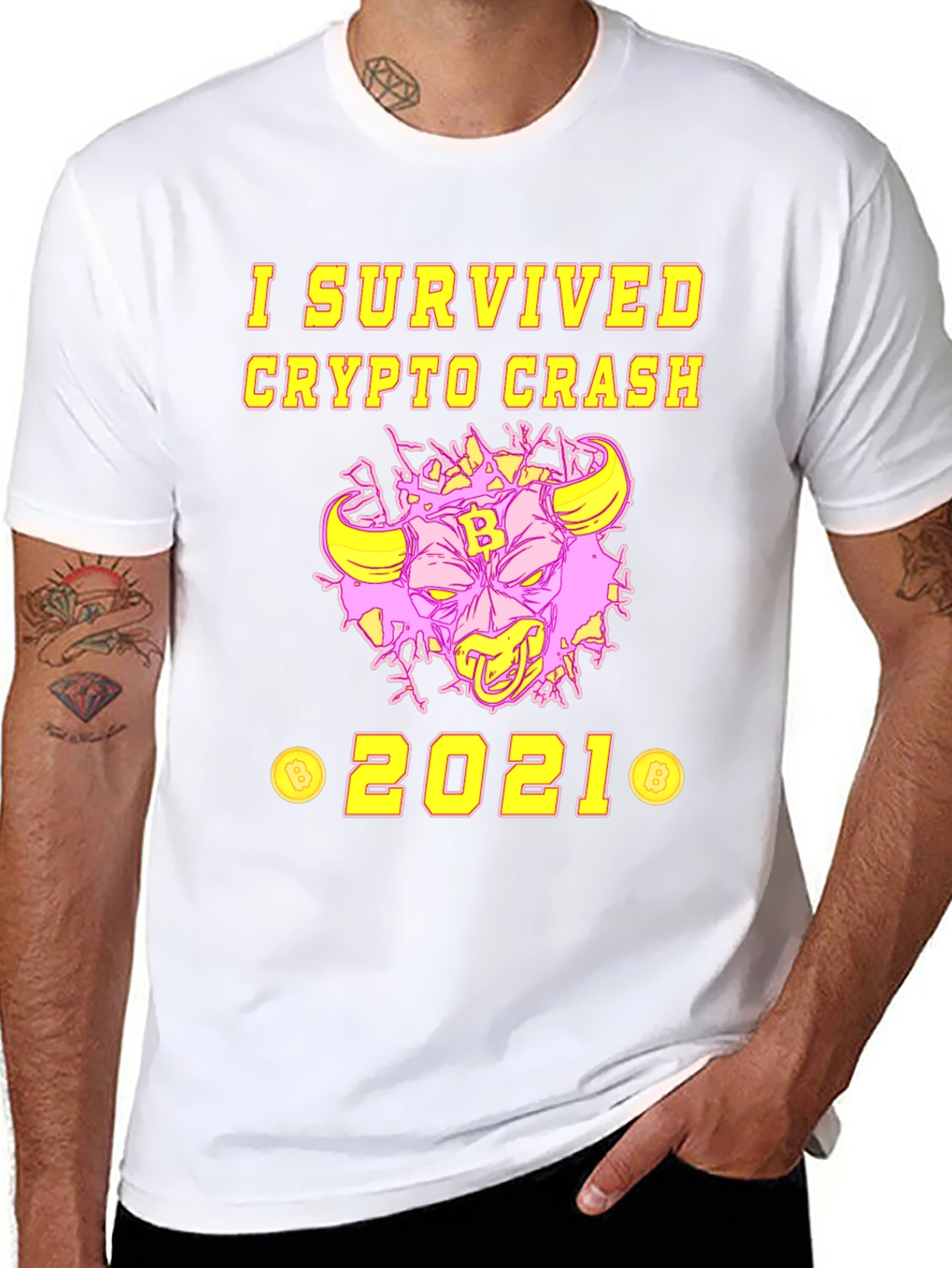 I Survived Crypto Crash 2021 Graphic Tee