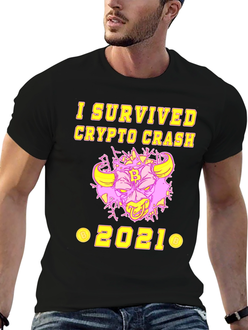 I Survived Crypto Crash 2021 Graphic Tee