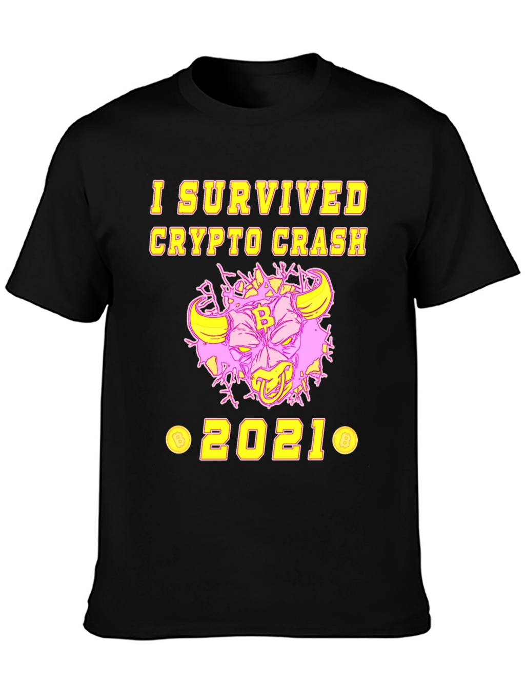 I Survived Crypto Crash 2021 Graphic Tee