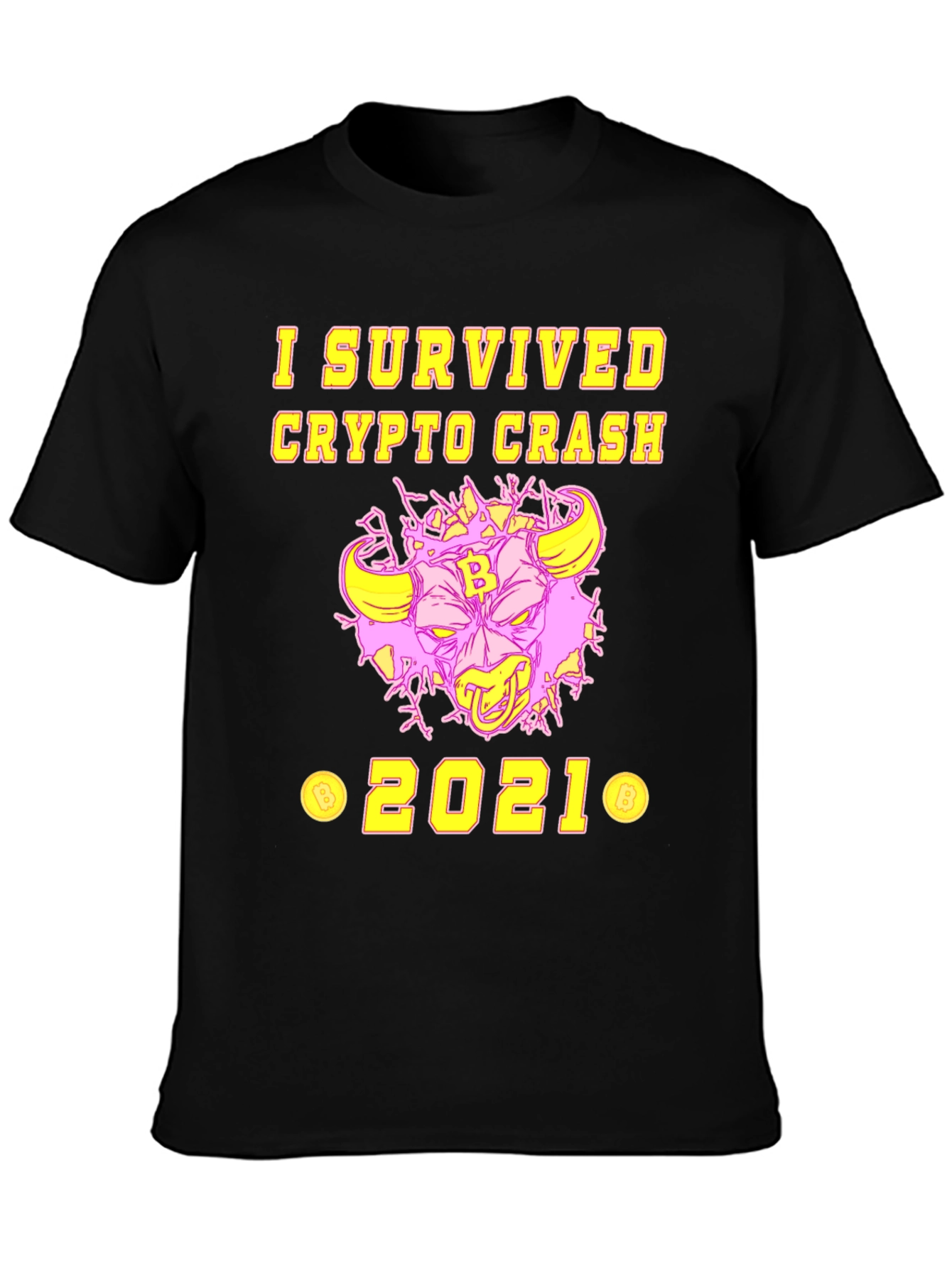 I Survived Crypto Crash 2021 Graphic Tee