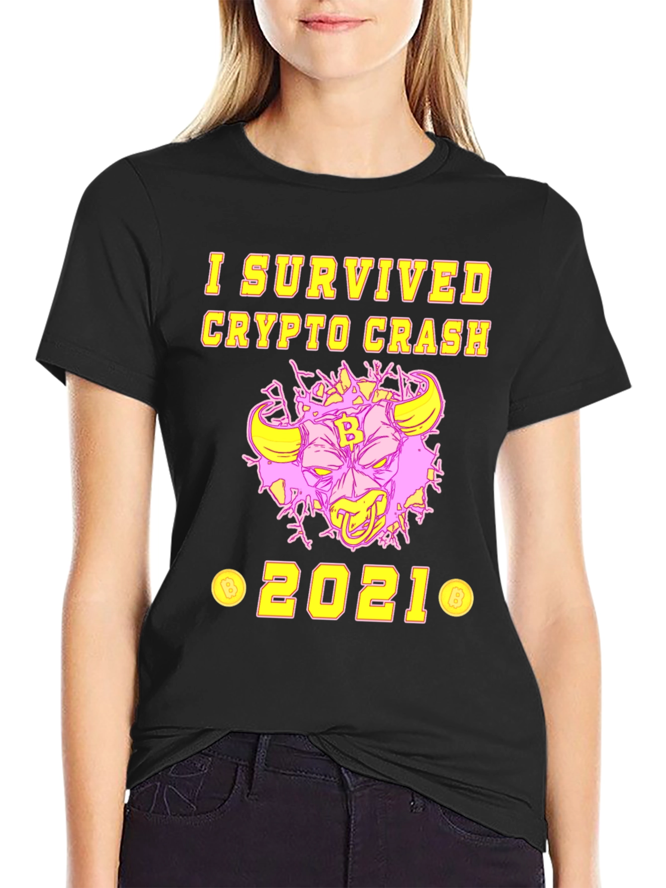I Survived Crypto Crash 2021 Graphic Tee