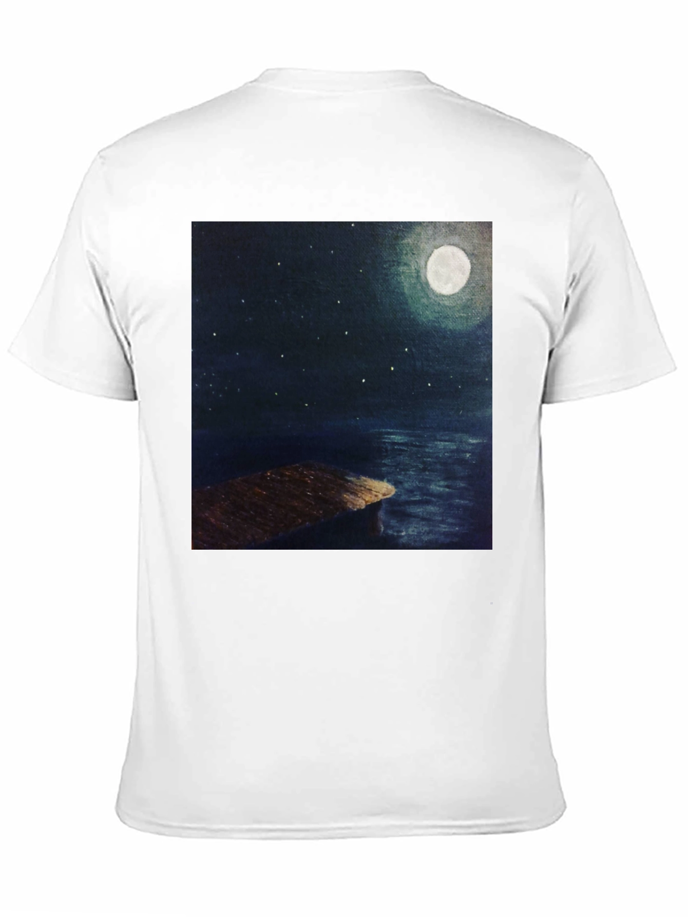 Moonlit Night Dock Graphic Tee