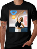 Unique Graphic Tee - Athletic Woman Design