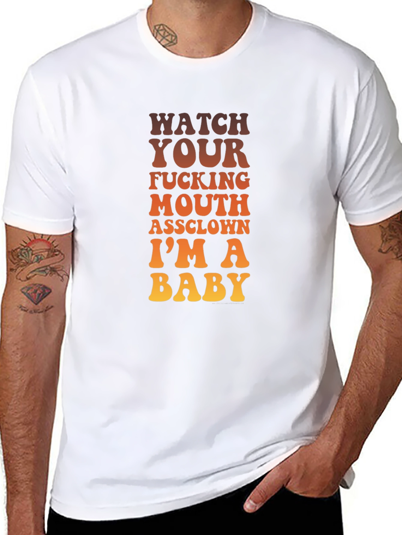 Funny Sarcastic Graphic T-Shirt - Watch Your Mouth