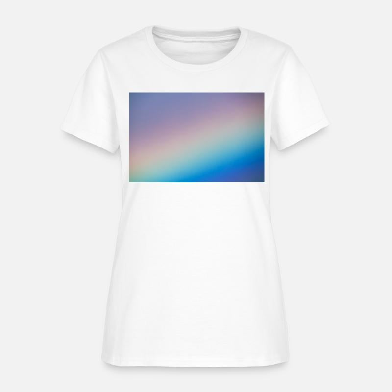 Closeup of a beautiful rainbow in the morning sky.