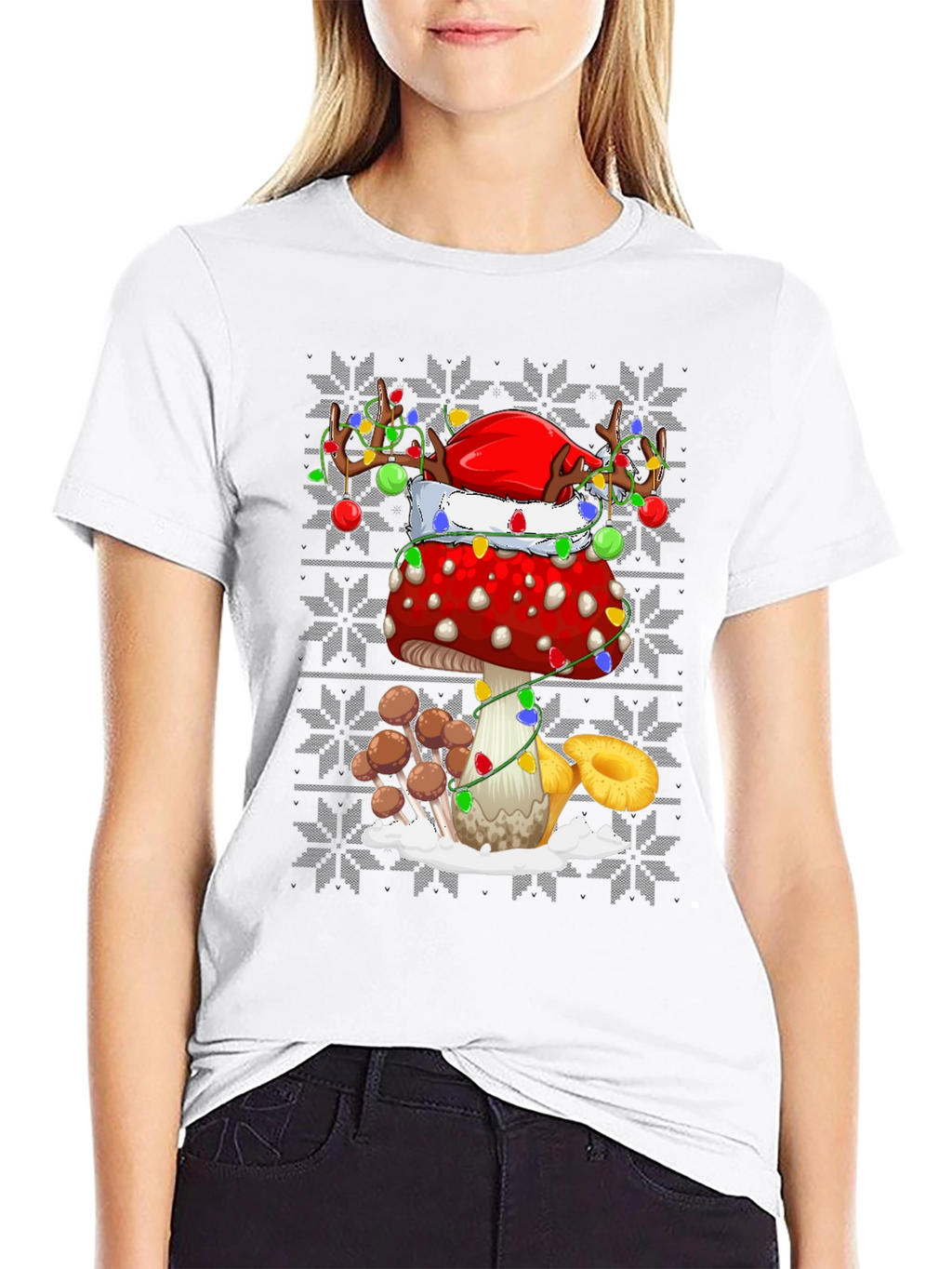 Festive Mushroom Graphic Tee