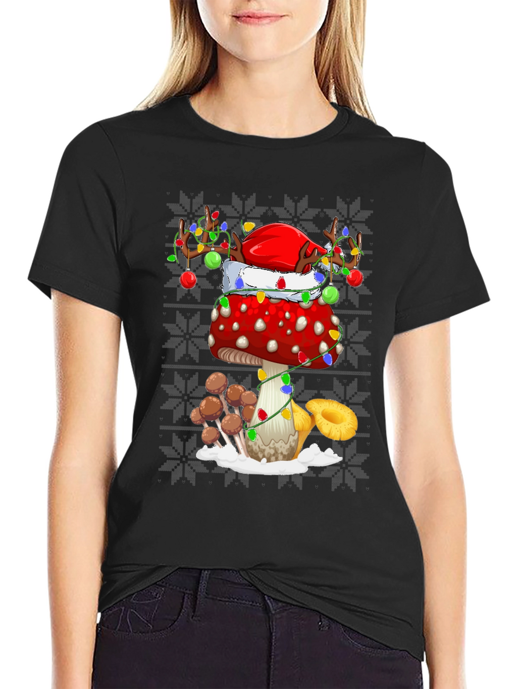 Festive Mushroom Graphic Tee