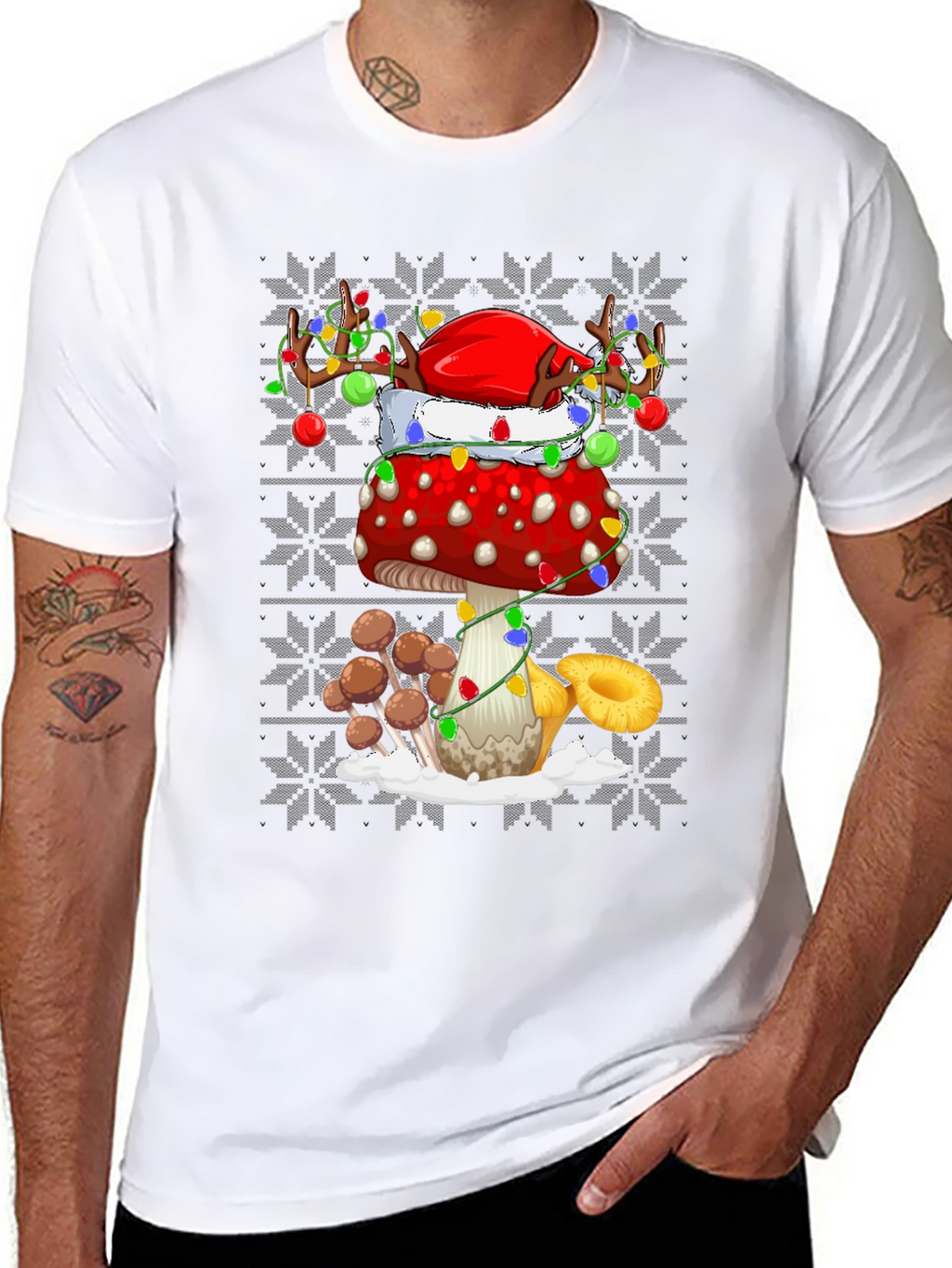 Festive Mushroom Graphic Tee