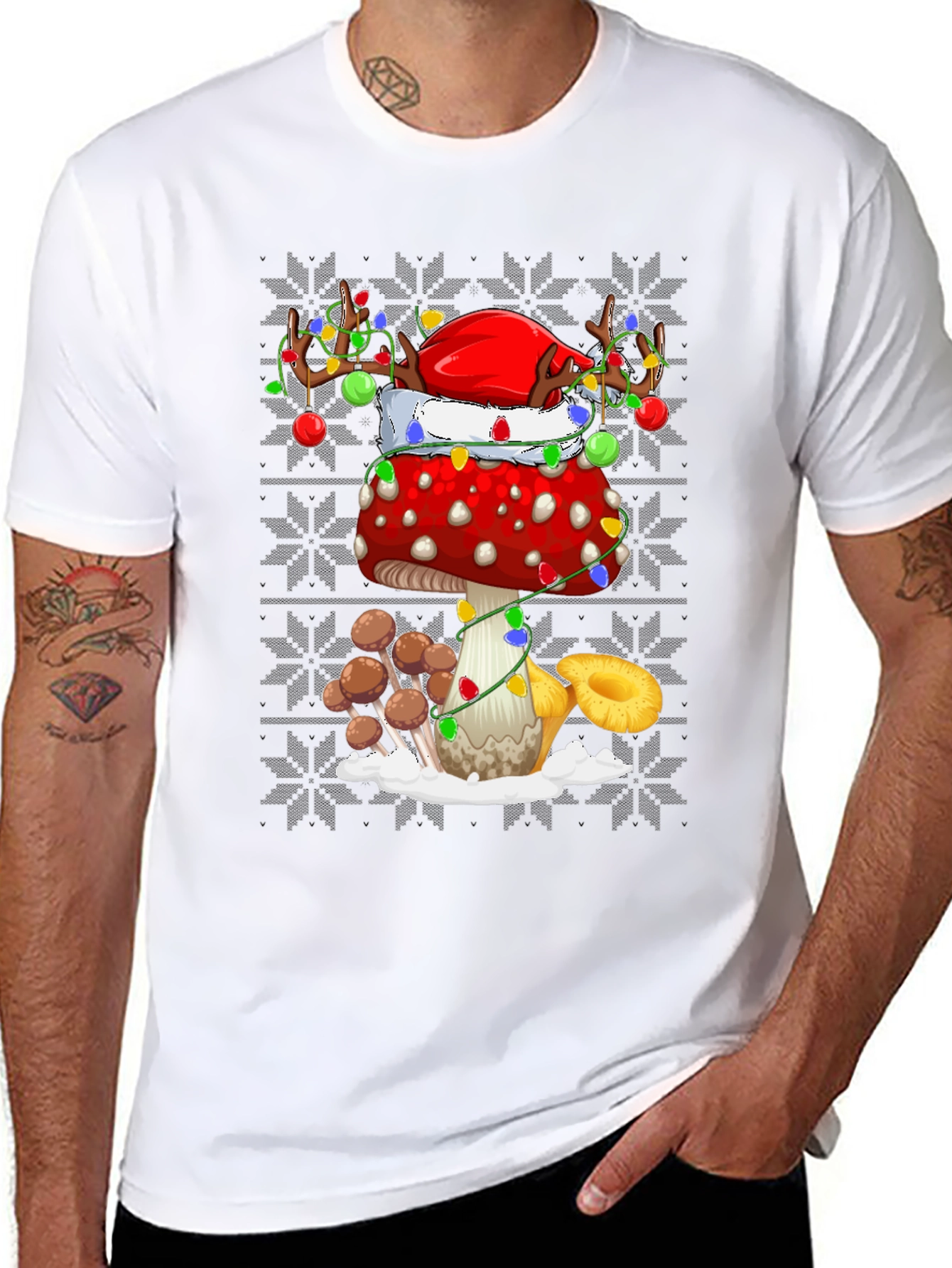 Festive Mushroom Graphic Tee