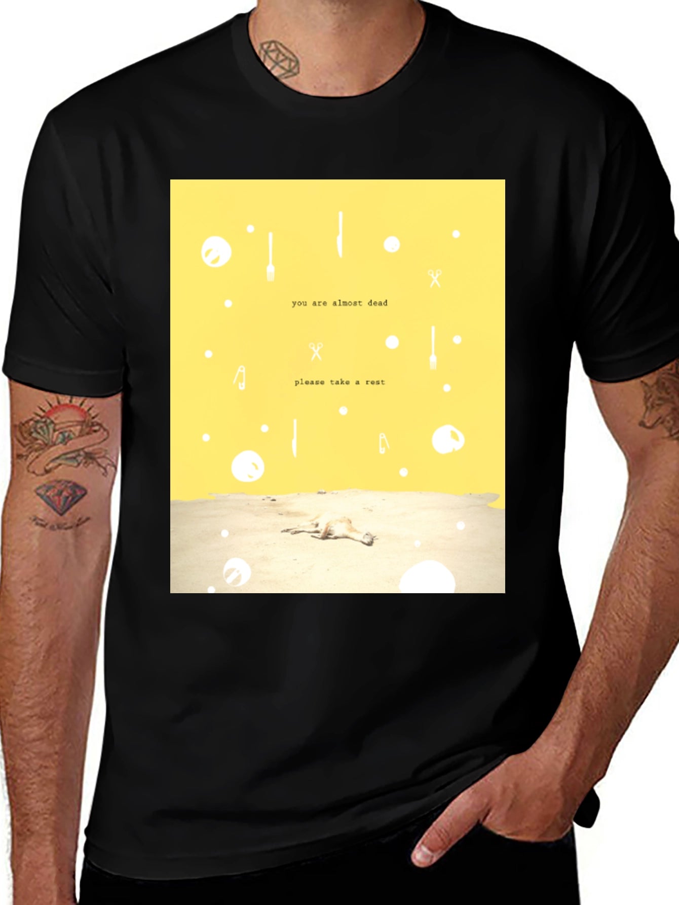 Almost Dead Rest Graphic Tee - Relaxed Fit