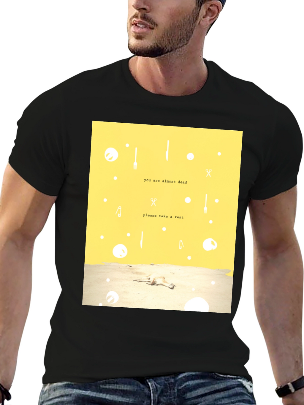 Almost Dead Rest Graphic Tee - Relaxed Fit