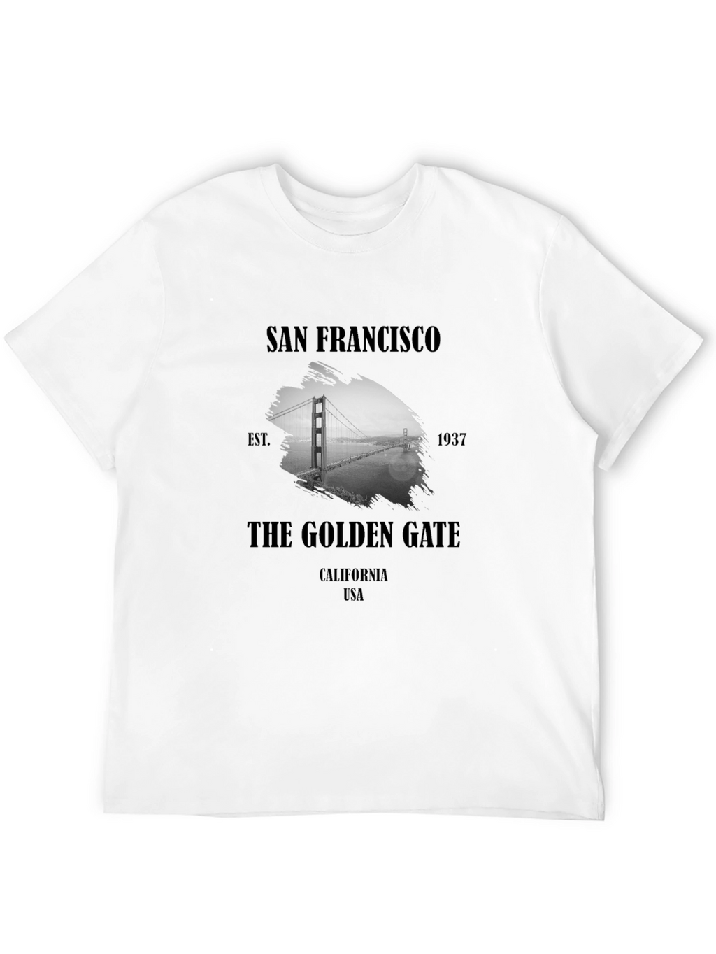 San Francisco Golden Gate Bridge Black Graphic Tee