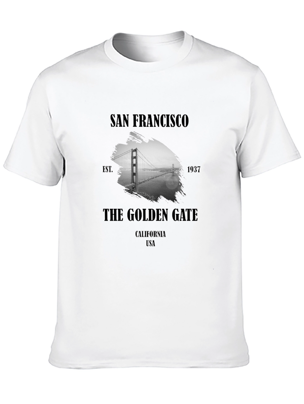 San Francisco Golden Gate Bridge Black Graphic Tee