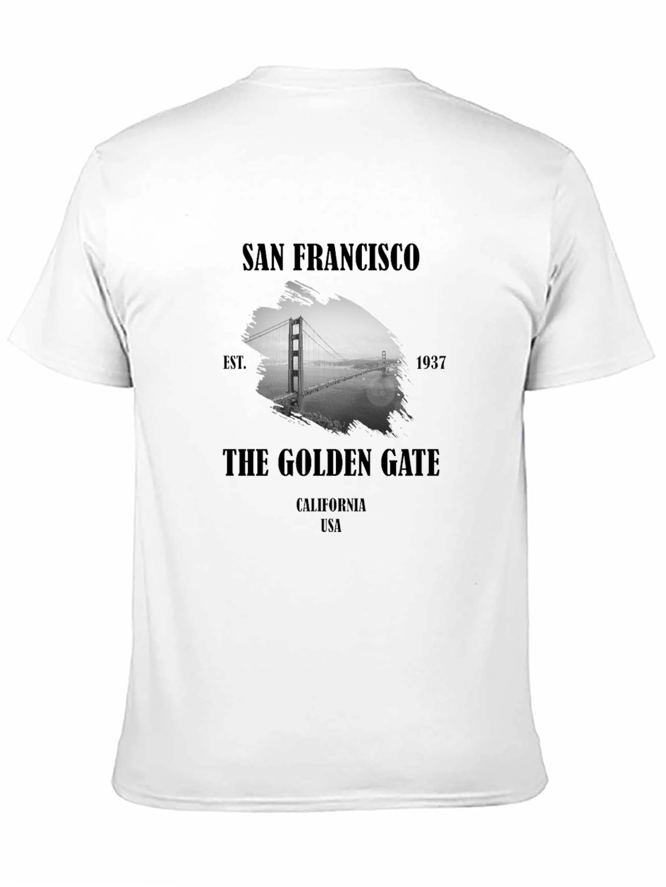 San Francisco Golden Gate Bridge Black Graphic Tee