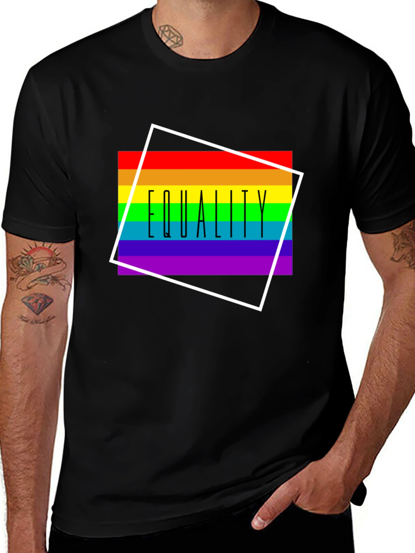 Equality Rainbow Graphic Tee