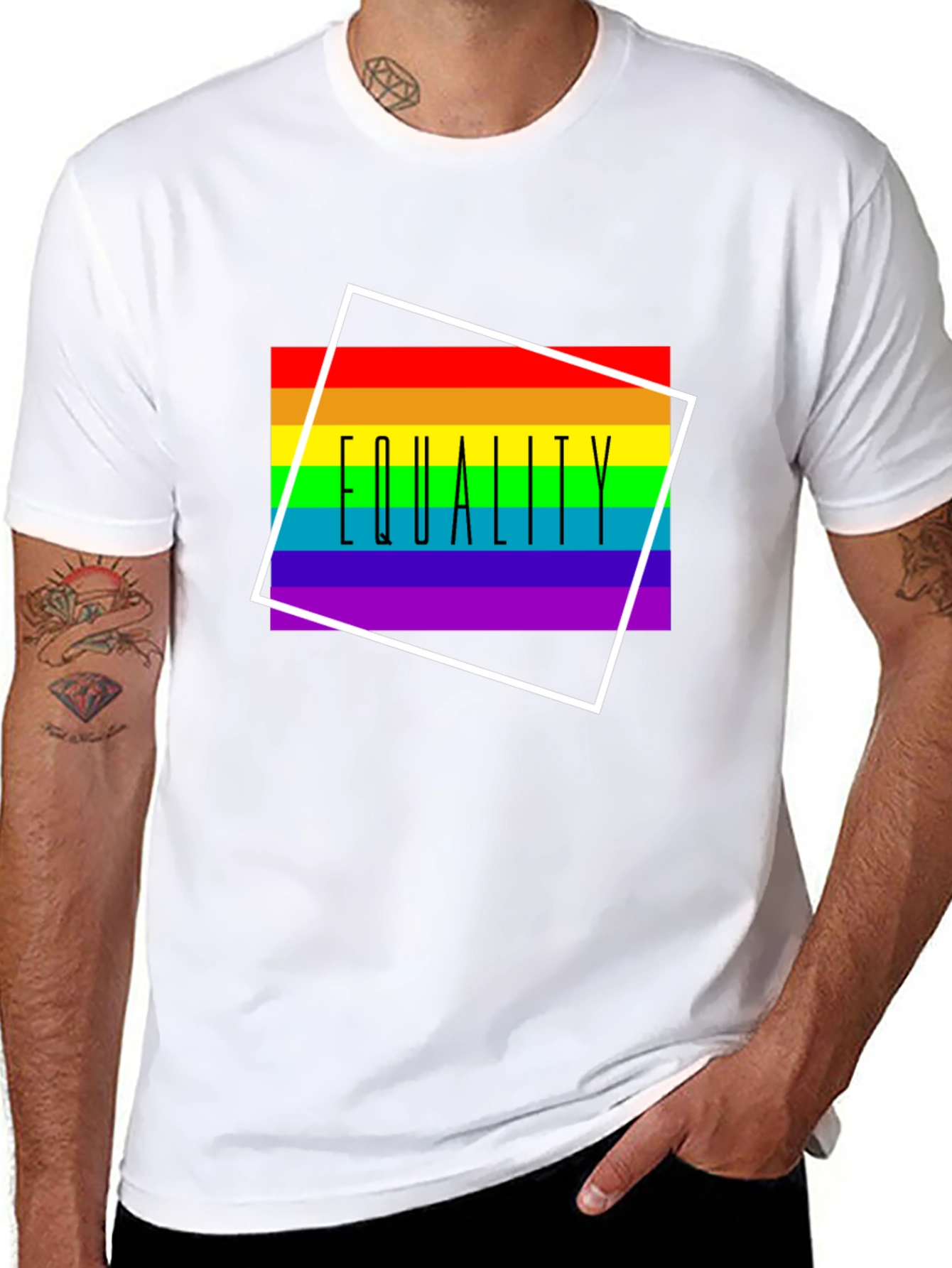 Equality Rainbow Graphic Tee