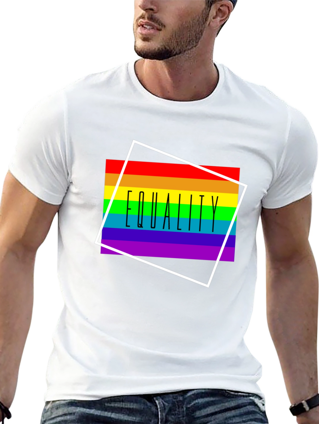 Equality Rainbow Graphic Tee