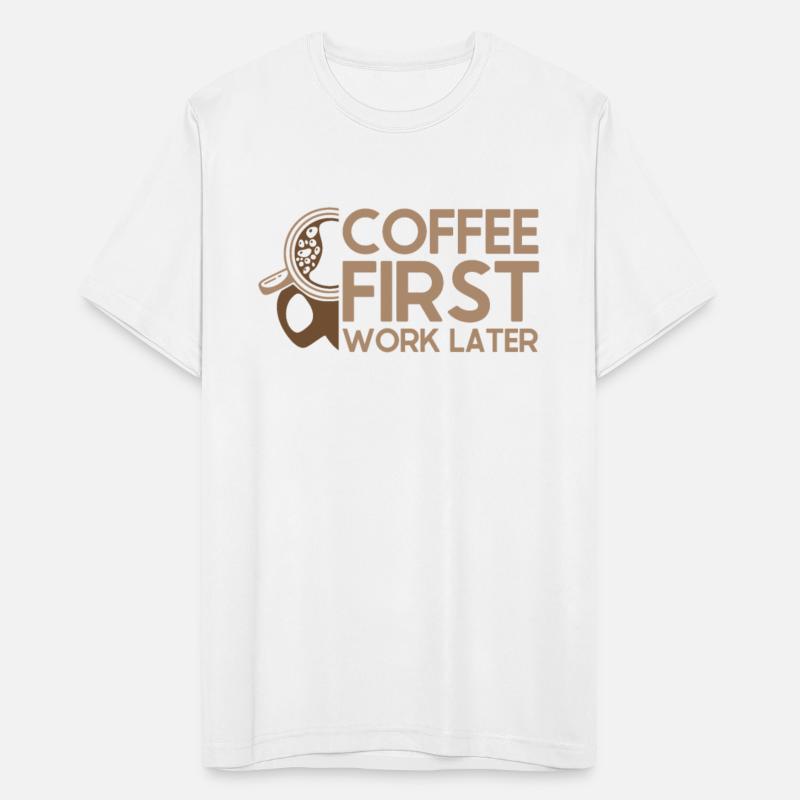Coffee First Work Later Latte Art Barista Queen