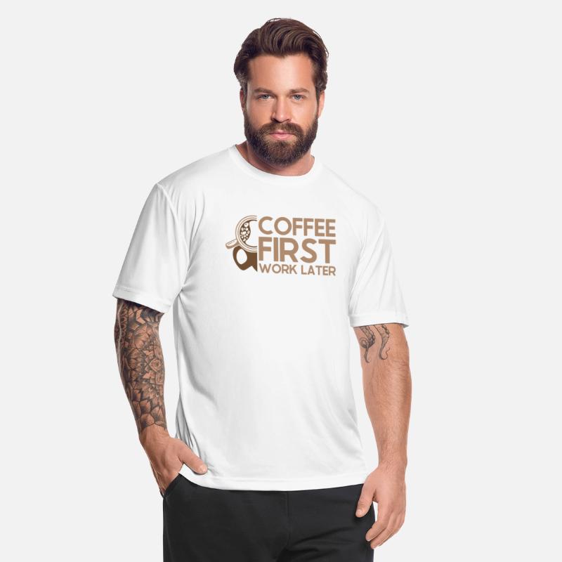 Coffee First Work Later Latte Art Barista Queen