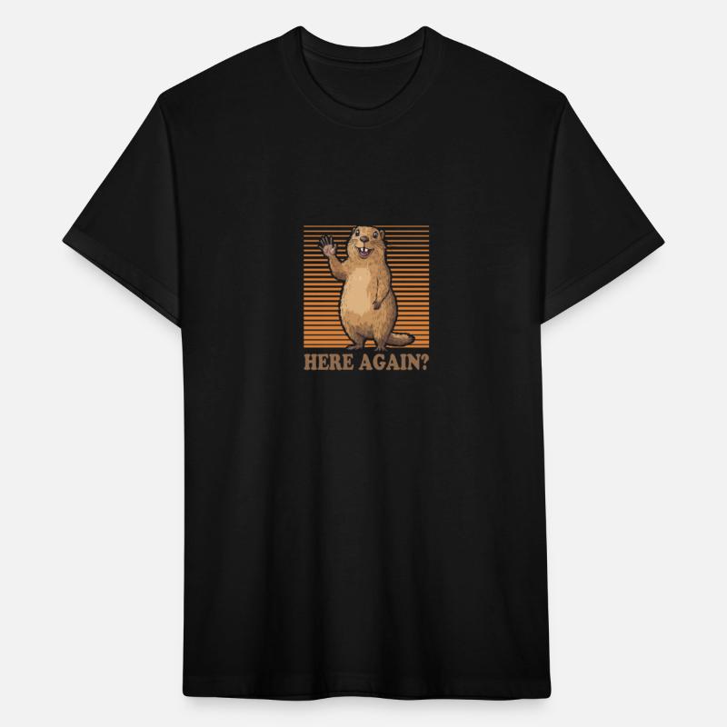 Comic Marmot That Says Hello