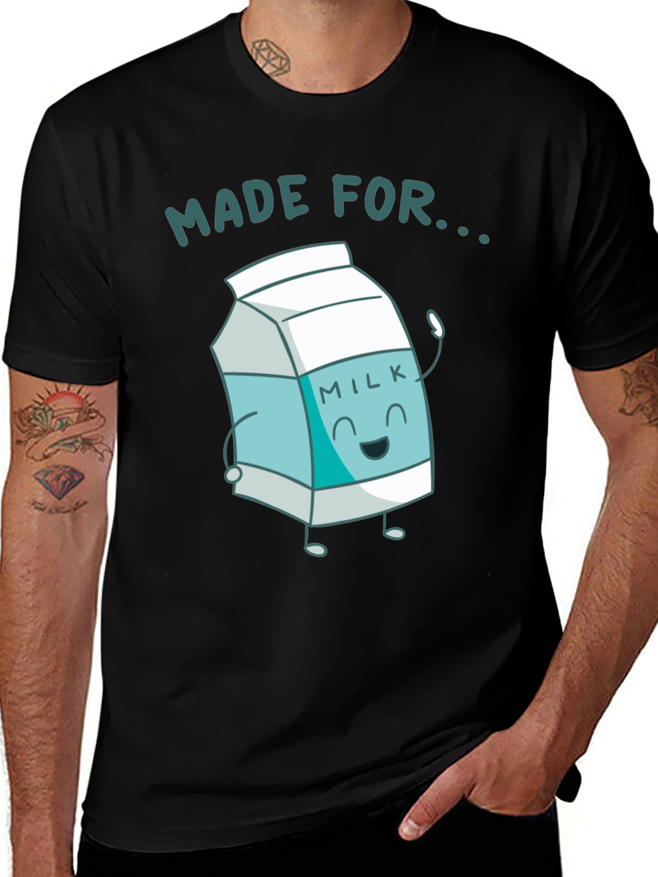Made For Milk Black T-Shirt