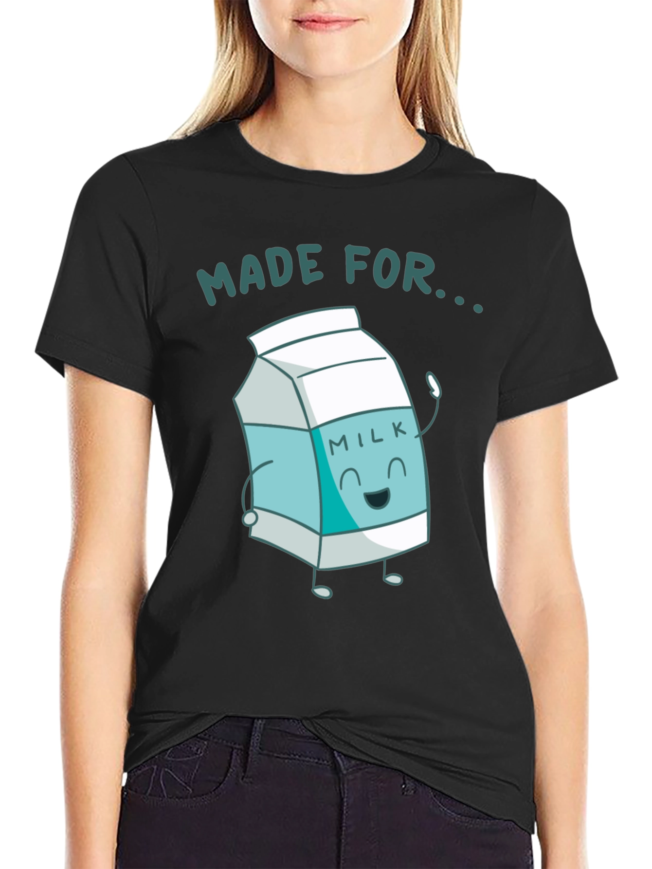 Made For Milk Black T-Shirt