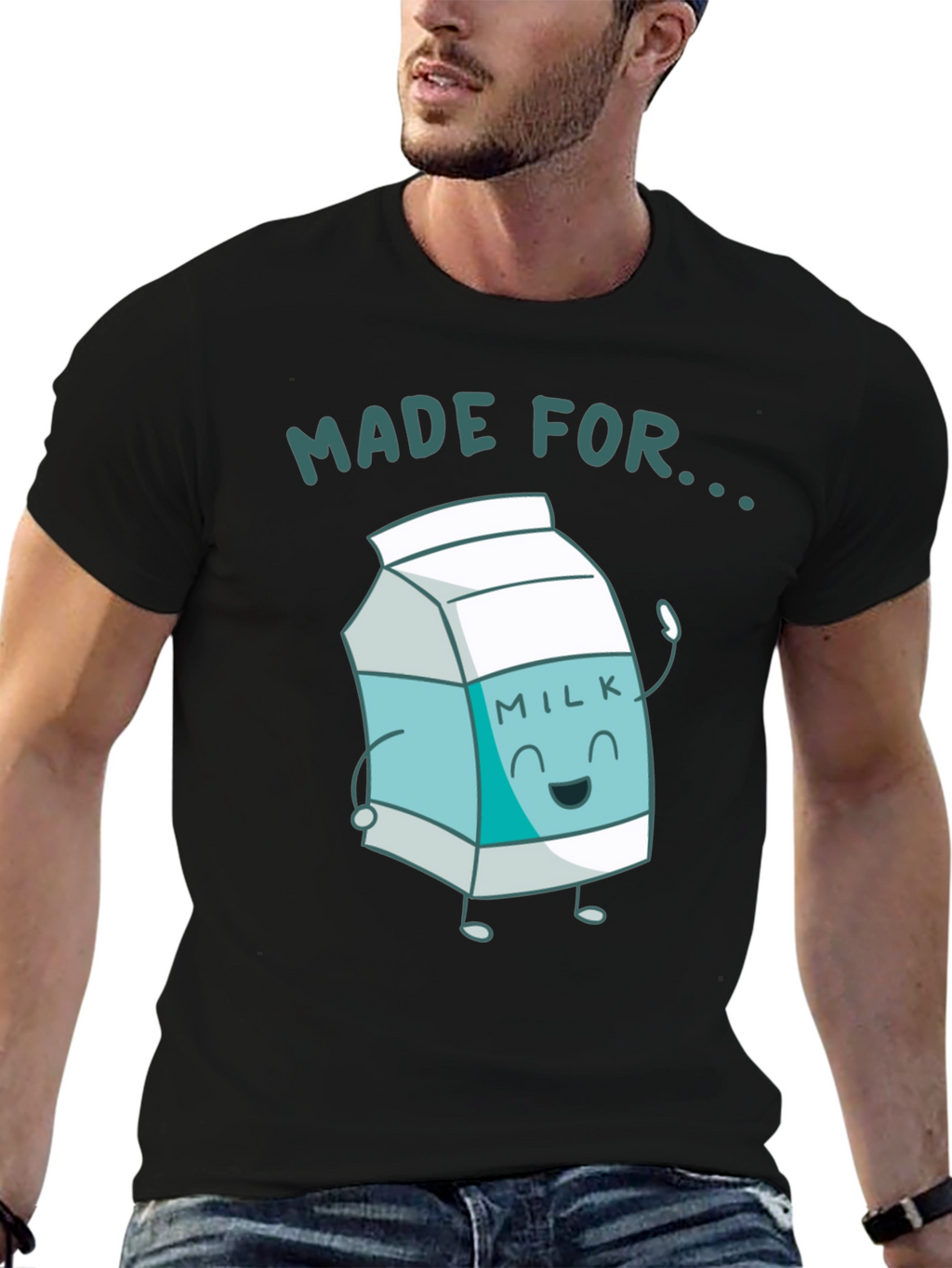 Made For Milk Black T-Shirt