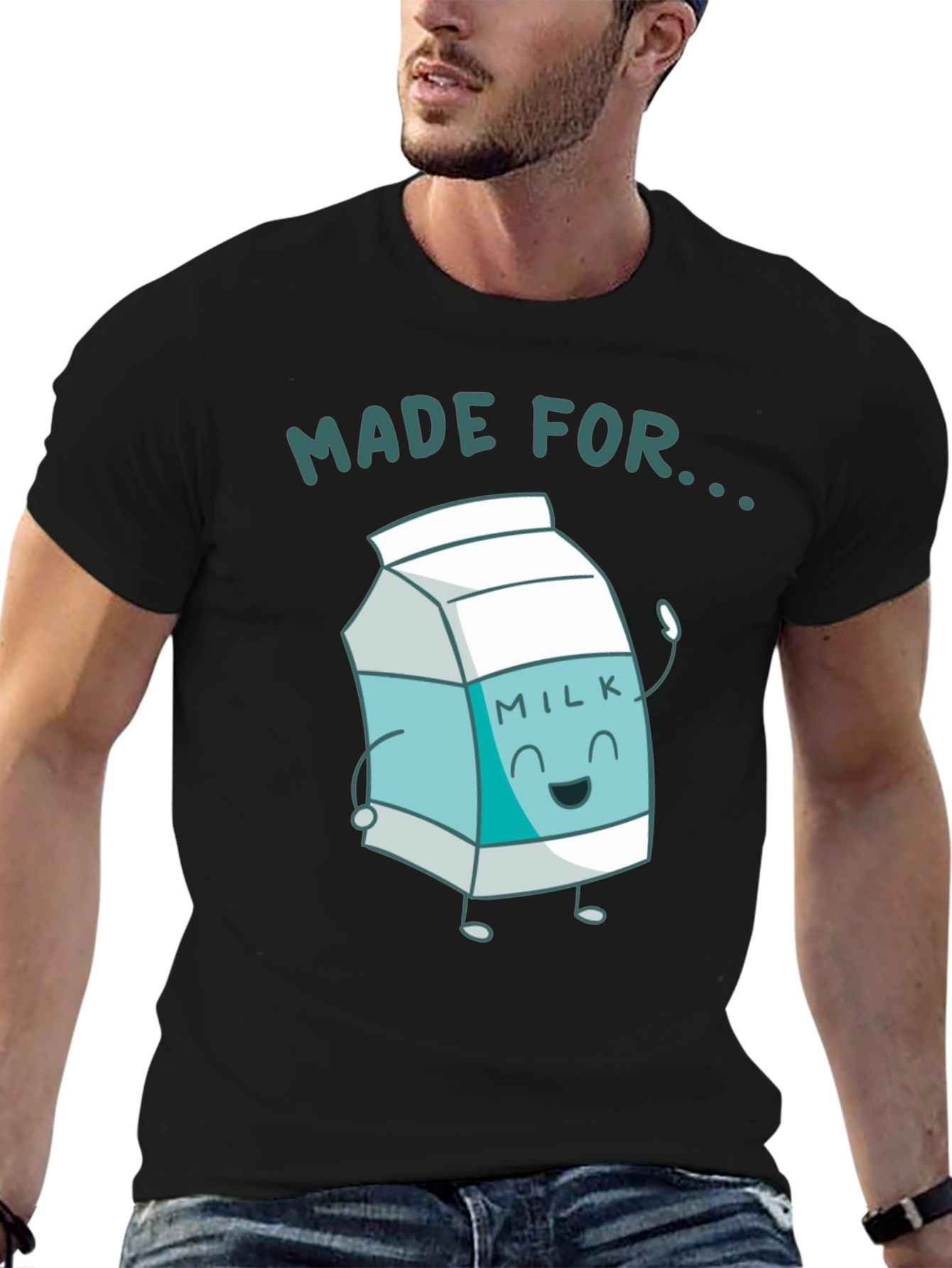 Made For Milk Black T-Shirt