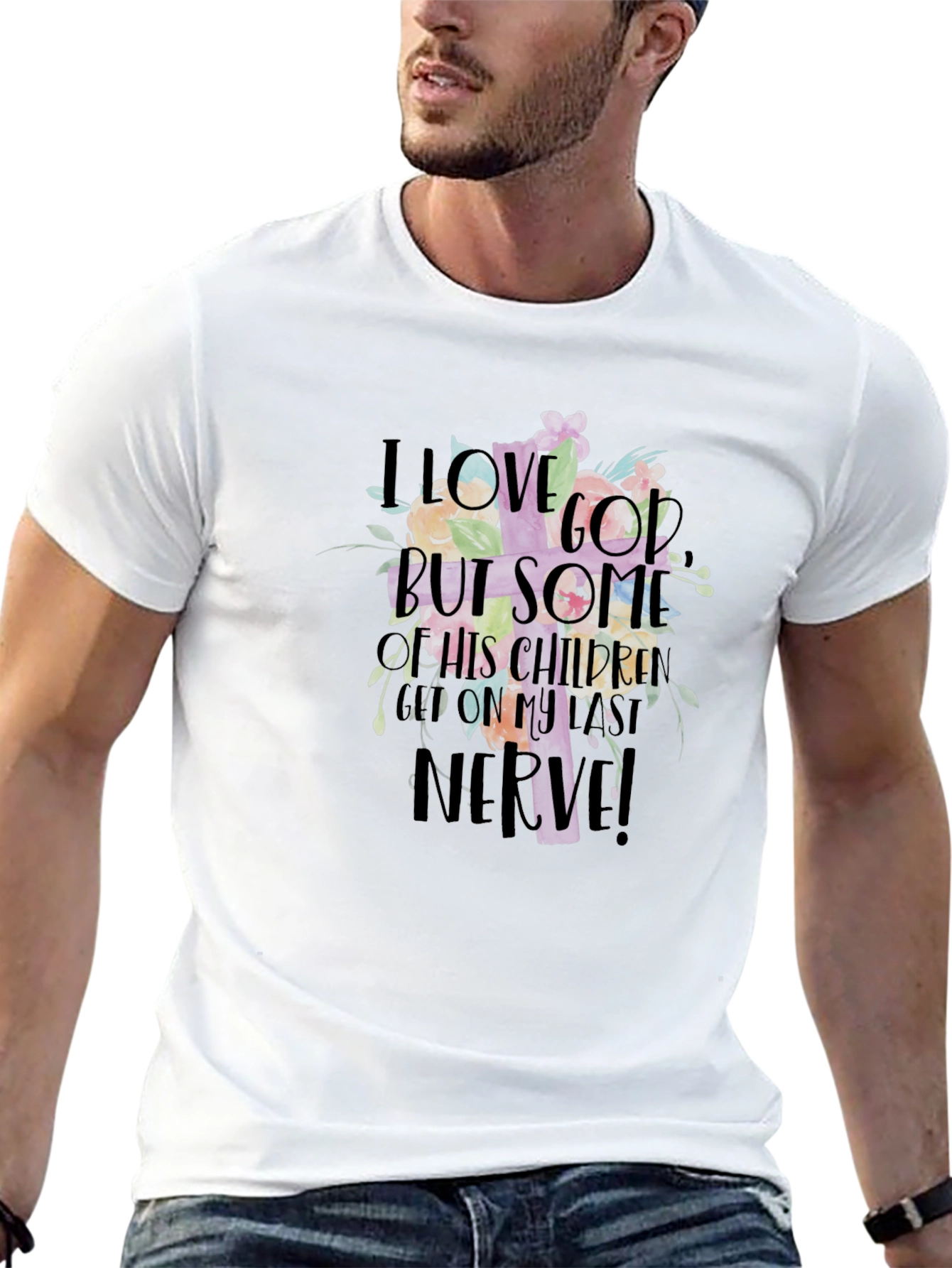 I Love God T-Shirt Funny Christian Humor Tee