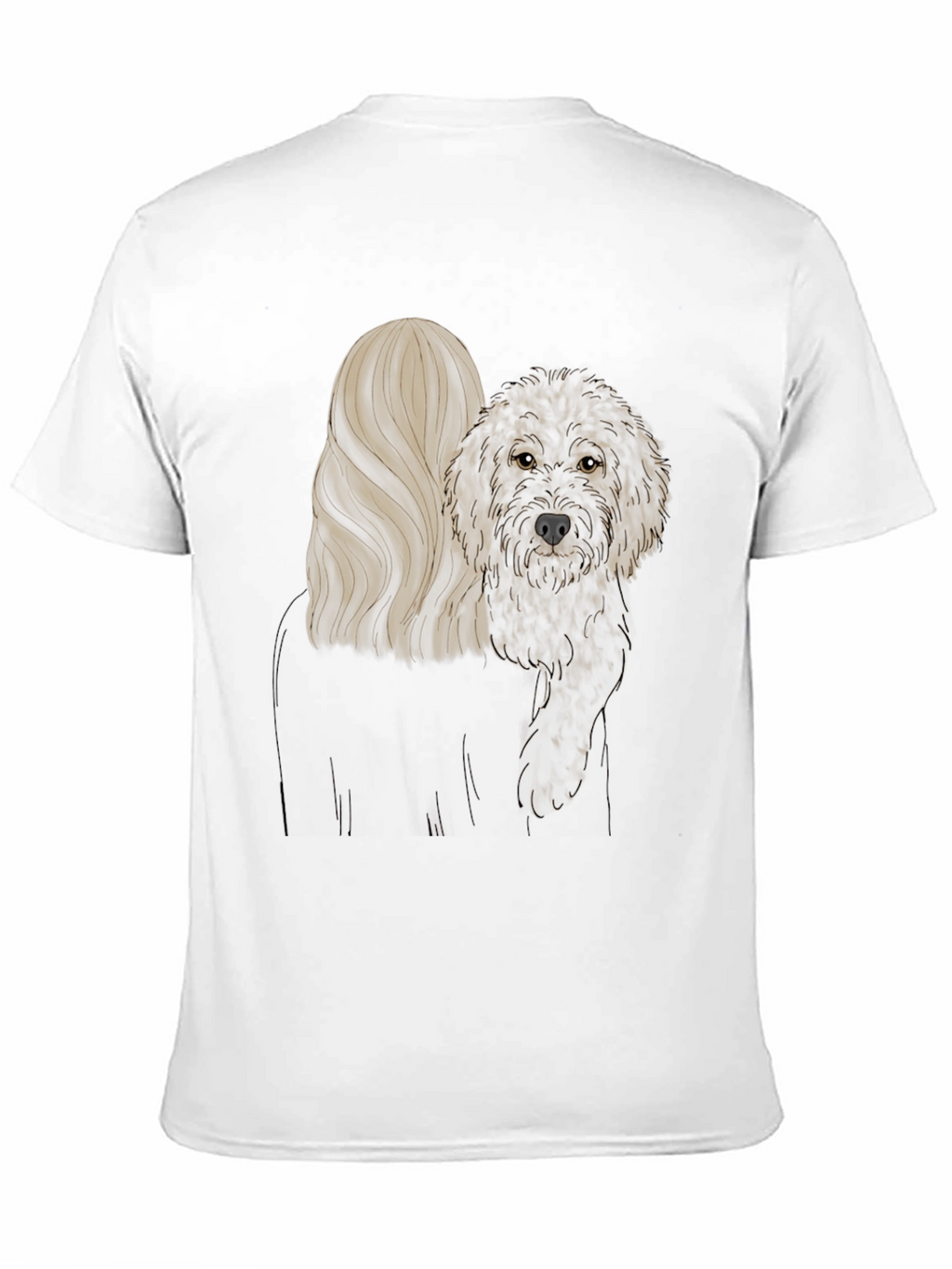 Dog Lover Graphic Tee - Black Cotton Comfort