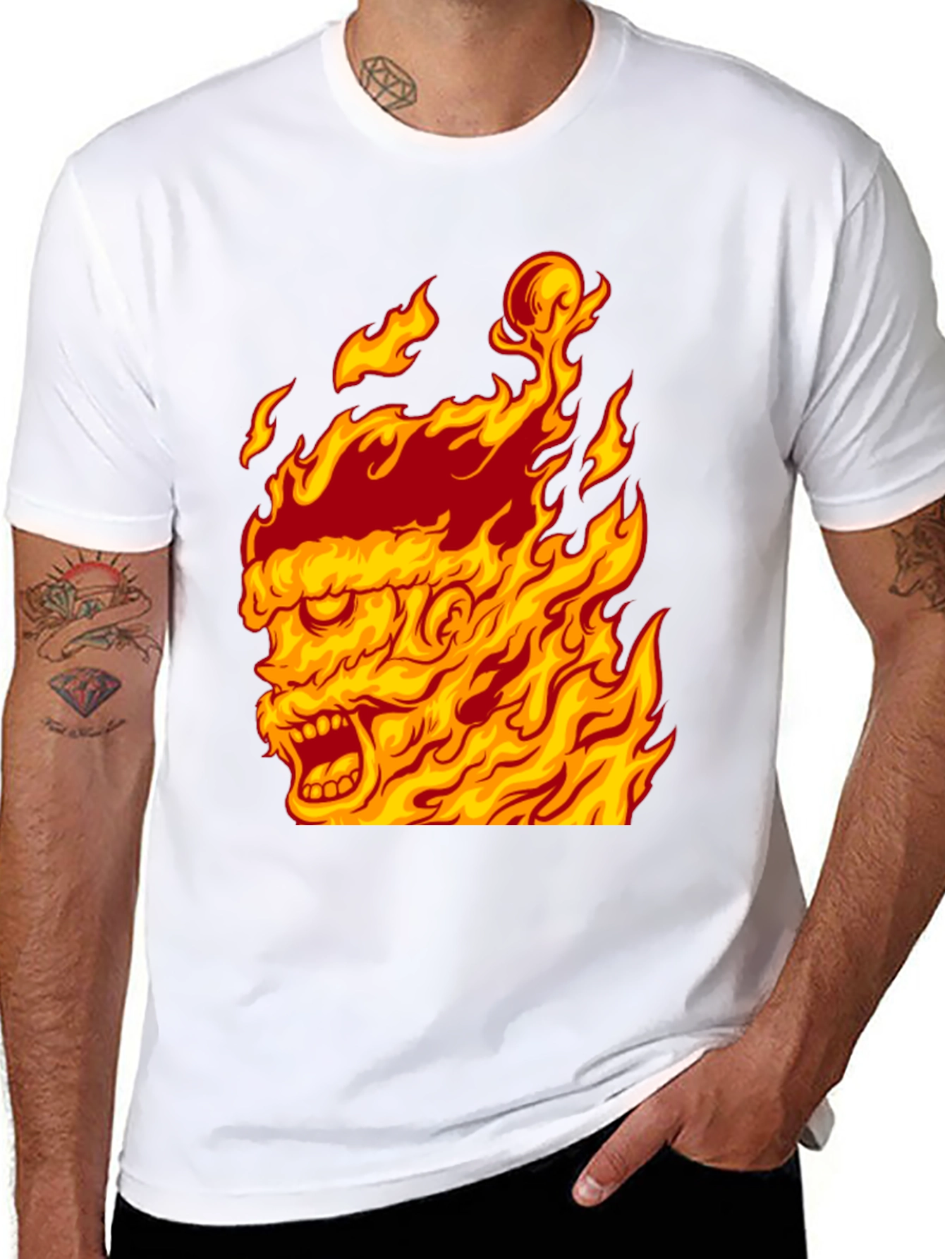 Fiery Graphic Tee - Burning Man Design