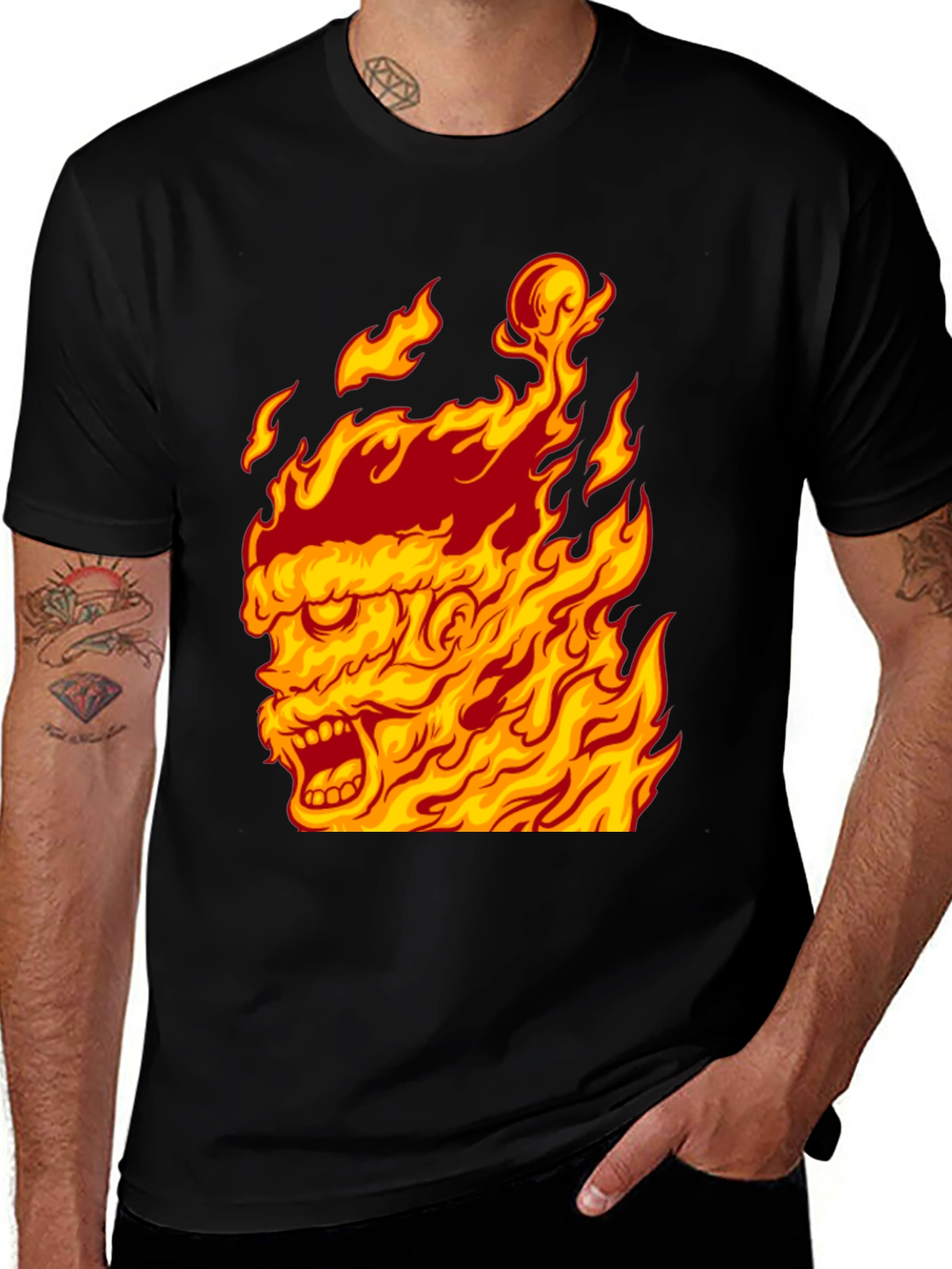 Fiery Graphic Tee - Burning Man Design