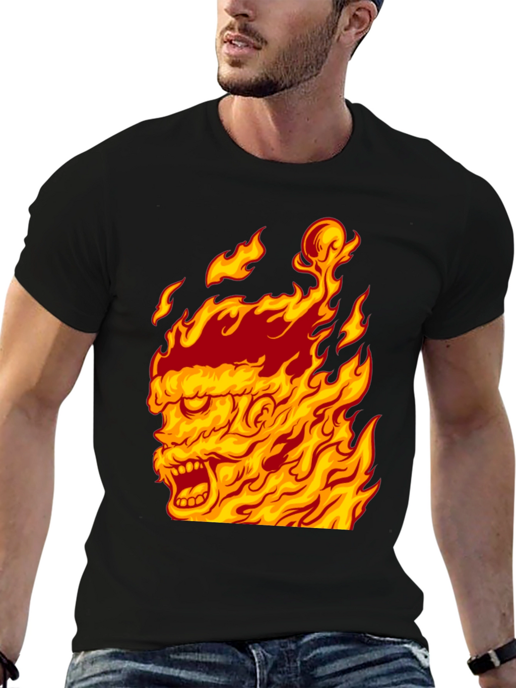 Fiery Graphic Tee - Burning Man Design