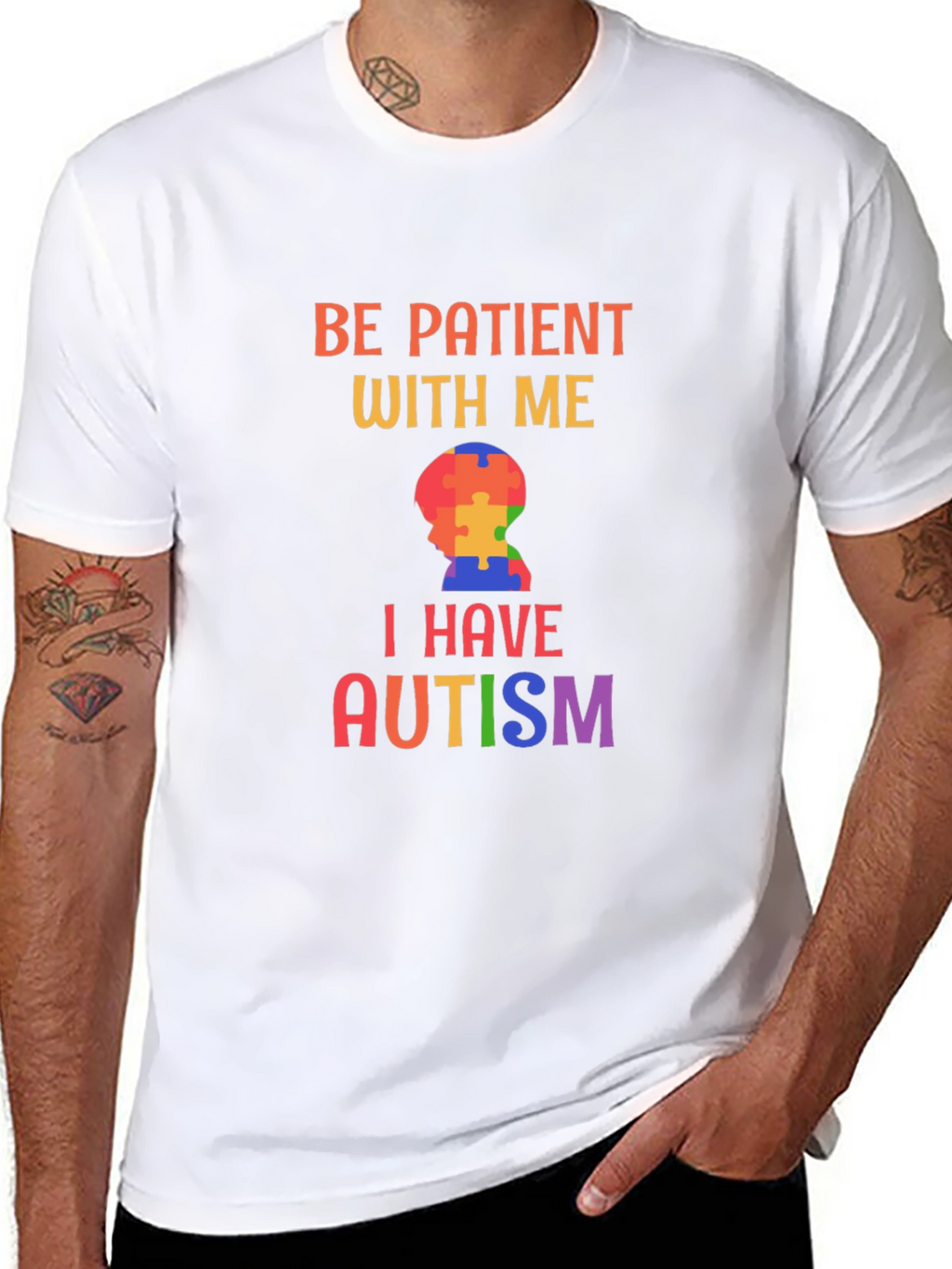 Be Patient With Me Autism Awareness T-Shirt