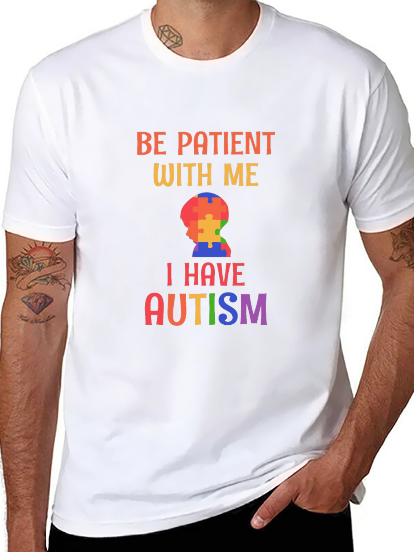Be Patient With Me Autism Awareness T-Shirt