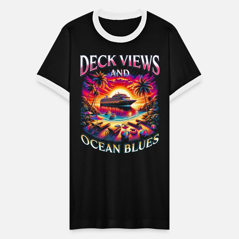Cruise Ship Deck Views And Ocean Blues
