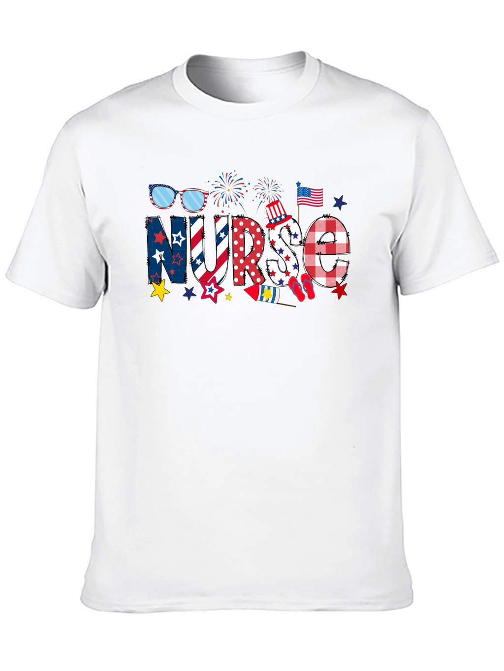 Patriotic Nurse T-Shirt - Independence Day
