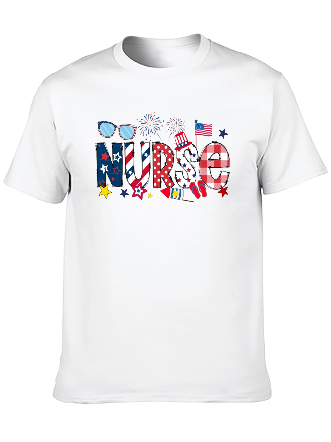 Patriotic Nurse T-Shirt - Independence Day