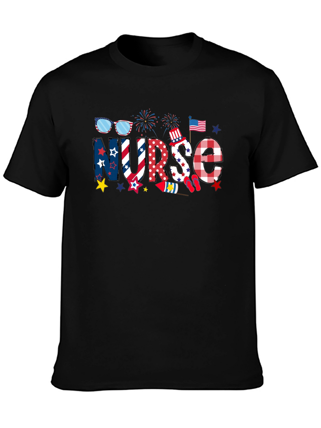 Patriotic Nurse T-Shirt - Independence Day
