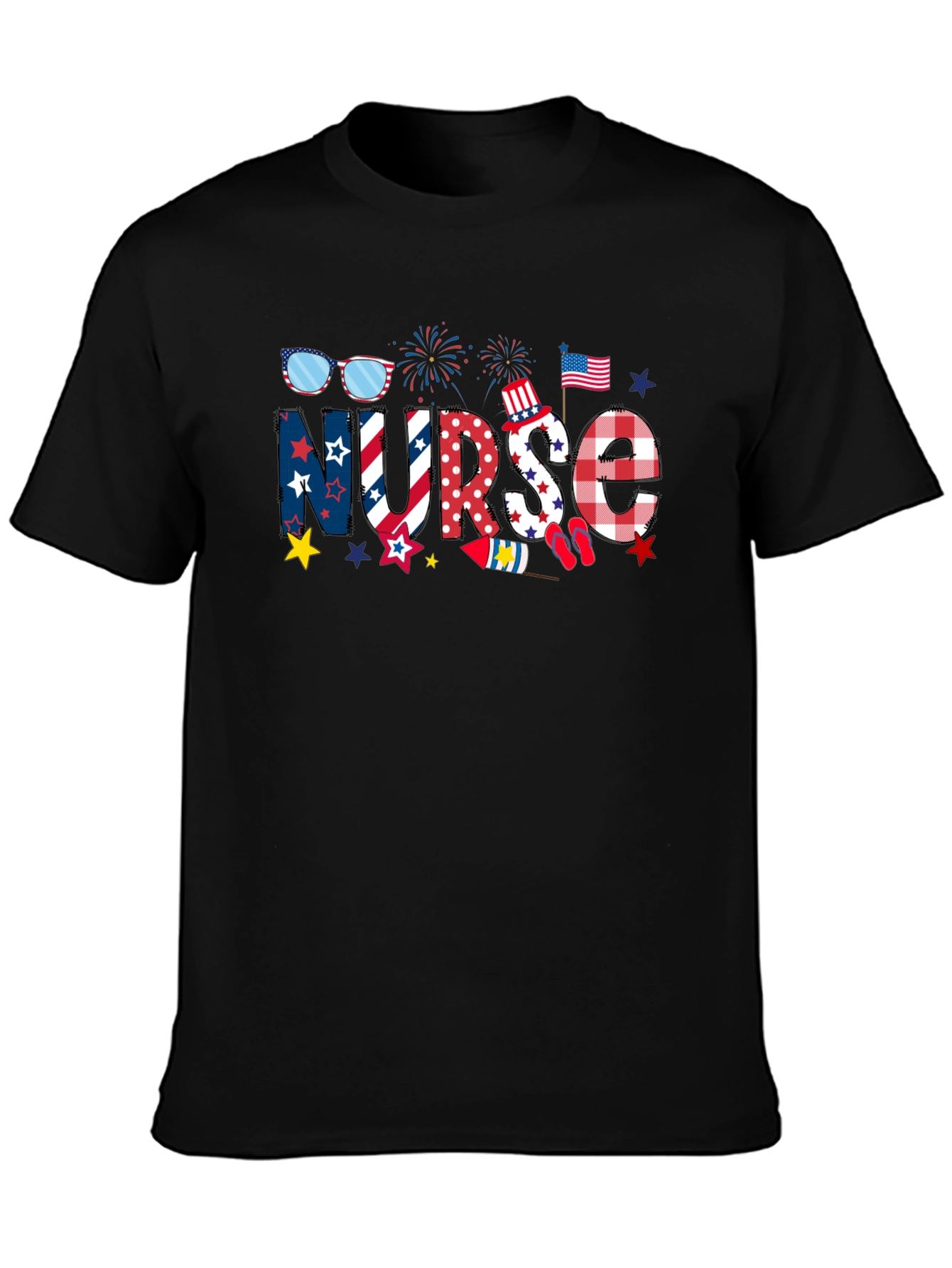 Patriotic Nurse T-Shirt - Independence Day