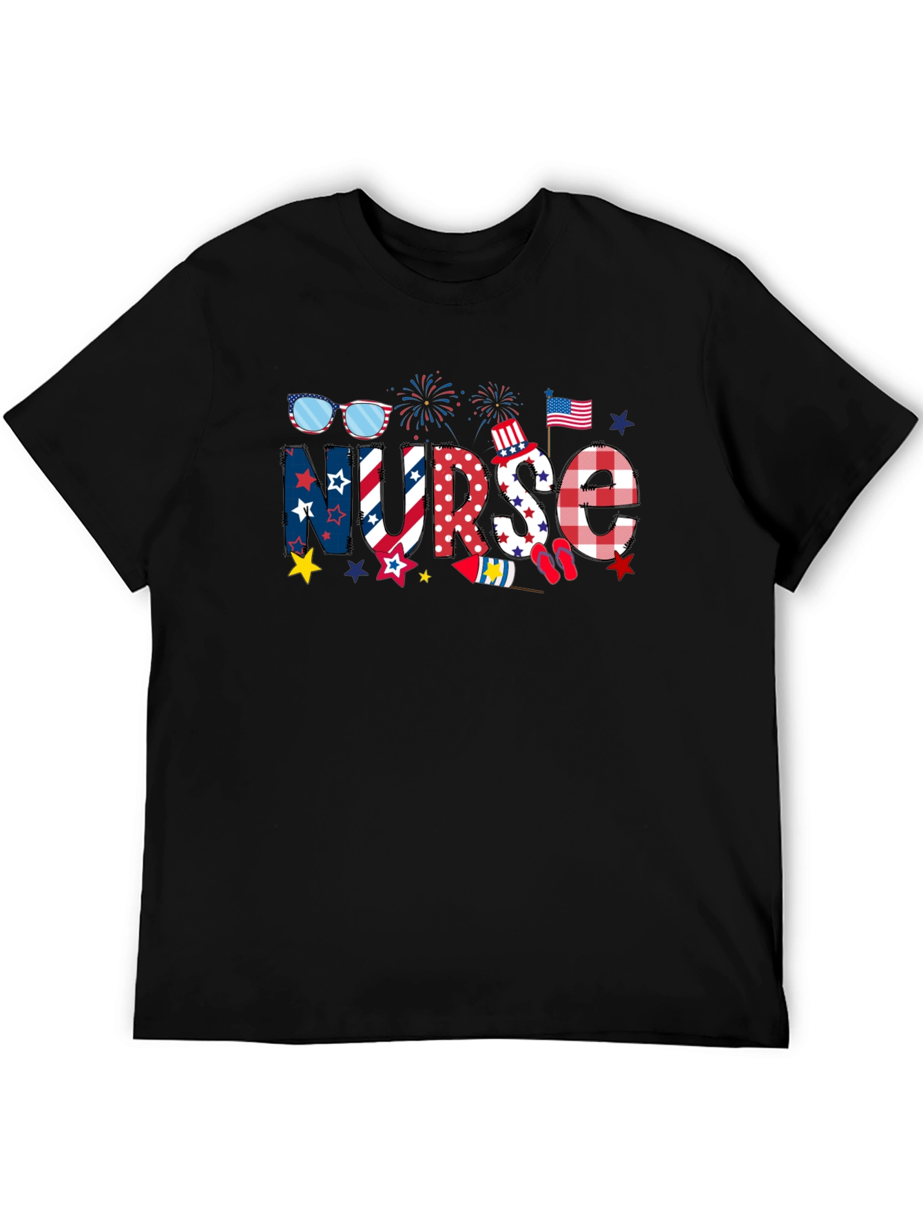 Patriotic Nurse T-Shirt - Independence Day