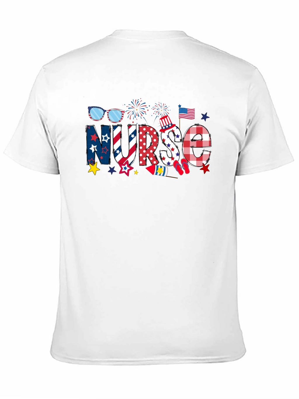 Patriotic Nurse T-Shirt - Independence Day