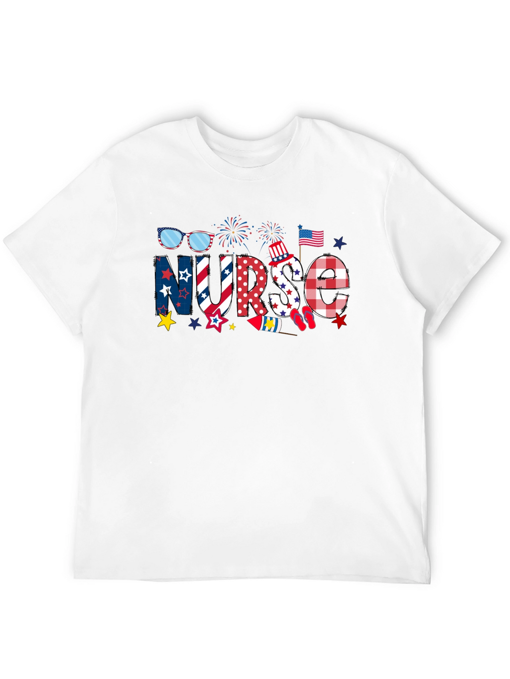 Patriotic Nurse T-Shirt - Independence Day